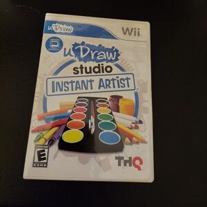 uDraw Studio Wii (Nintendo Wii, 2010) Complete w/ Manual U DRAW Game